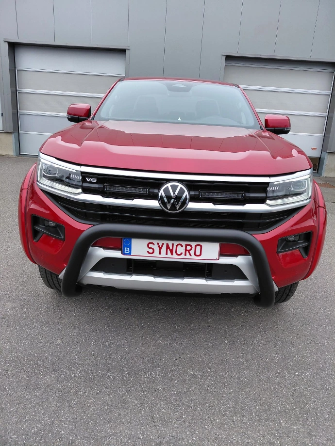VW Amarok - Rouge - Par buffle 76 mm